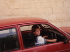 Me[alex] in Christina's Chevette